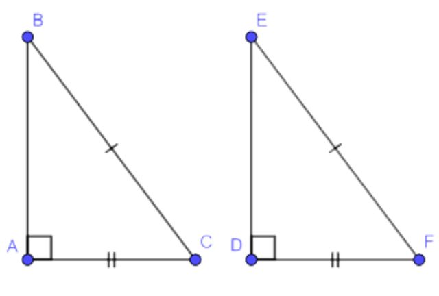 Các cách chứng minh tam giác vuông bằng nhau